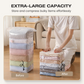 ⏳LAST DAY SALE ONLY ￡5.99!🏆🧳No‑Pump Vacuum Storage Bags – Press & seal, no pump needed. Saves 80% space, keeps clothes dry & dust‑free. Perfect for bulky bedding & off‑season gear. 🛏️🗄️