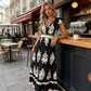🎁New arrival 50% OFF💥Women's V-Neck Baroque Print Flowy Maxi Dress