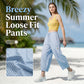 ⏰2026 Summer Hot Sale 50% OFF 🌊✨Women's Wide Leg Gingham Striped Plaid Pants🏖️Casual Barrel Loose Drawstring Pants with Pockets☀️