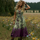 💃2026 Hot Sale 75% OFF🌸✨Women's Vintage V-Neck Floral Maxi Dress – Flowy, Comfortable & Beautifully Feminine☀️