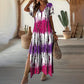 🏖️🌸Summer Hot Sale 60% OFF💃Women’s Casual V-Neck Gradient Dress