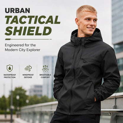 🌧️LAST DAY 60% OFF🧥💥 All-Weather Utility | Men's Waterproof Oversized Hooded Jacket☔