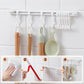 ⏳LAST DAY SALE ONLY ￡5.99!!👍🪝No-Drill Track Hooks: 10 Sliding Hooks, Strong Adhesive, Space-Saving | 30/40cm
