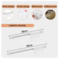 ⏳LAST DAY SALE ONLY ￡5.99!!👍🪝No-Drill Track Hooks: 10 Sliding Hooks, Strong Adhesive, Space-Saving | 30/40cm