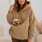 💗LAST DAY SALE 50% OFF⚡50K+ SOLD💕 Women's Pet Holder Winter Hoodie 🐶 [Cozy Fleece • Buy 2 Free Shipping 🎁]