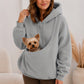 💗LAST DAY SALE 50% OFF⚡50K+ SOLD💕 Women's Pet Holder Winter Hoodie 🐶 [Cozy Fleece • Buy 2 Free Shipping 🎁]