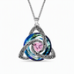 🔮LAST DAY SALE ONLY ￡8.99!! & BUY 2 GET 1 FREE💕🎁Women's Celtic Knot Birthstone Pendant Necklace