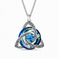 🔮LAST DAY SALE ONLY ￡8.99!! & BUY 2 GET 1 FREE💕🎁Women's Celtic Knot Birthstone Pendant Necklace