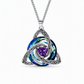 🔮LAST DAY SALE ONLY ￡8.99!! & BUY 2 GET 1 FREE💕🎁Women's Celtic Knot Birthstone Pendant Necklace