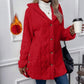 🎉60% OFF Today!!⚡50K+ SOLD! ✨ Women's Hooded Plush Fleece Button Jacket