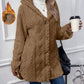 🎉60% OFF Today!!⚡50K+ SOLD! ✨ Women's Hooded Plush Fleece Button Jacket