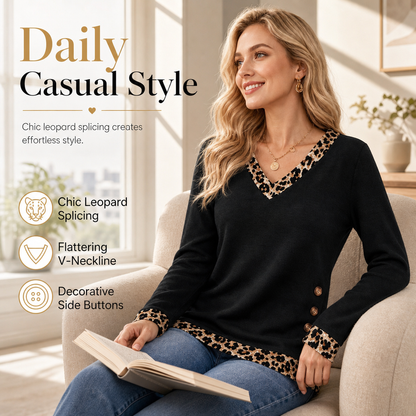 📣📣HOT SALE - 50% OFF!! 🥰Women's V-Neck Long Sleeve Knit Top