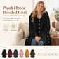 🔥 50% OFF | Women's Plus Size Plush Fleece Hooded Coat – Cozy Warm Winter Jacket