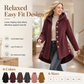 🔥 50% OFF | Women's Plus Size Plush Fleece Hooded Coat – Cozy Warm Winter Jacket