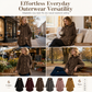 🔥 50% OFF | Women's Plus Size Plush Fleece Hooded Coat – Cozy Warm Winter Jacket