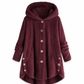 🔥 50% OFF | Women's Plus Size Plush Fleece Hooded Coat – Cozy Warm Winter Jacket