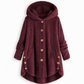 🔥 50% OFF | Women's Plus Size Plush Fleece Hooded Coat – Cozy Warm Winter Jacket