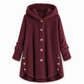 🔥 50% OFF | Women's Plus Size Plush Fleece Hooded Coat – Cozy Warm Winter Jacket