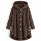 🔥 50% OFF | Women's Plus Size Plush Fleece Hooded Coat – Cozy Warm Winter Jacket