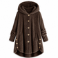🔥 50% OFF | Women's Plus Size Plush Fleece Hooded Coat – Cozy Warm Winter Jacket
