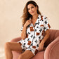 ⏳Last Day Hot Sales - 50% OFF🐮Cute Highland Cow Print, 3-Piece Fun Pajama Set – Cozy Lounge & Sleepwear ✨