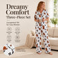 ⏳Last Day Hot Sales - 50% OFF🐮Cute Highland Cow Print, 3-Piece Fun Pajama Set – Cozy Lounge & Sleepwear ✨