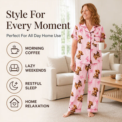 ⏳Last Day Hot Sales - 50% OFF🐮Cute Highland Cow Print, 3-Piece Fun Pajama Set – Cozy Lounge & Sleepwear ✨