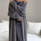 💗LAST DAY SALE 60% OFF⚡50K+ SOLD💕Women's Faux Mink Fleece Long Cardigan Sweater Fluffy Oversized Knit Coat for Autumn and Winter