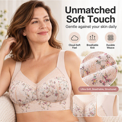 💖🎉The Lowest Price But The Best Quality!💐Women's Seamless Floral Lace Support Bra