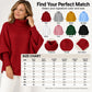 ✨ New for 2026 | 🔥Limited time offer 💖Women's Turtleneck Batwing Sleeve Knit Sweater🤩