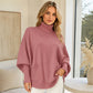 ✨ New for 2026 | 🔥Limited time offer 💖Women's Turtleneck Batwing Sleeve Knit Sweater🤩