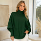 ✨ New for 2026 | 🔥Limited time offer 💖Women's Turtleneck Batwing Sleeve Knit Sweater🤩