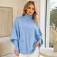 ✨ New for 2026 | 🔥Limited time offer 💖Women's Turtleneck Batwing Sleeve Knit Sweater🤩