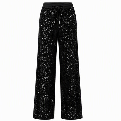 ⏳LAST DAY SALE 50% OFF!!🔥Exclusive Designs - Women's Sparkling Sequin Wide-Leg Trousers