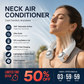 ⏰Last Day Special Price ￡10.99!!🍃Neck Air Conditioner Fan – Ultra‑quiet, 360° rotating, 3 speeds. Hands‑free cooling, long battery. Summer essential! 😎🌬️