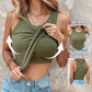 💖LAST DAY SPECIAL PRICE: ￡11.99!!💖Ribbed Stretchy Tank Top with Shelf Bra
