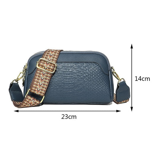 🔥Hot Sale🔥First Layer Cowhide Crossbody Bag Alligator Pattern Women Shoulder Bag for Work