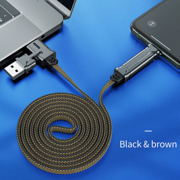 4-in-1 Nylon Braided Fast Charging Cable-5