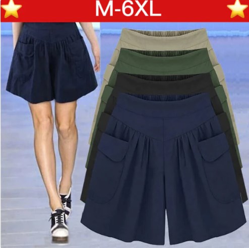 😍Mother's Day Pre-Sale💝Beach Casual Hot Shorts Elastic Waistband