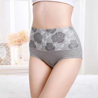 Buy 5 Get 5 Free(10 pcs)🔥Cotton High Waist Abdominal Slimming Hygroscopic Antibacterial Underwear